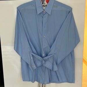 Calvin Klein men’s button down blue shirt, neck size 17